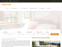 Tablet Screenshot of mangrohotel.com